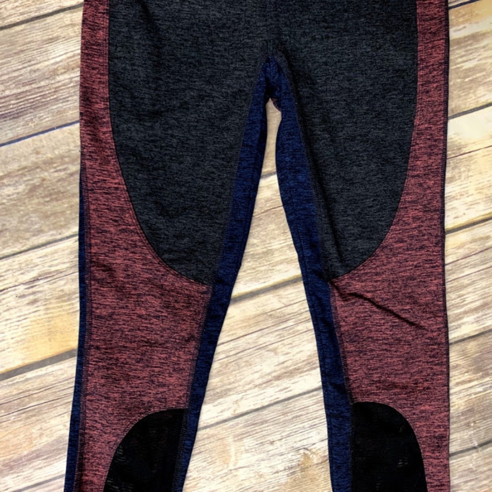 Fp Movement Color Block Mesh Cut Out Leggings - image 4